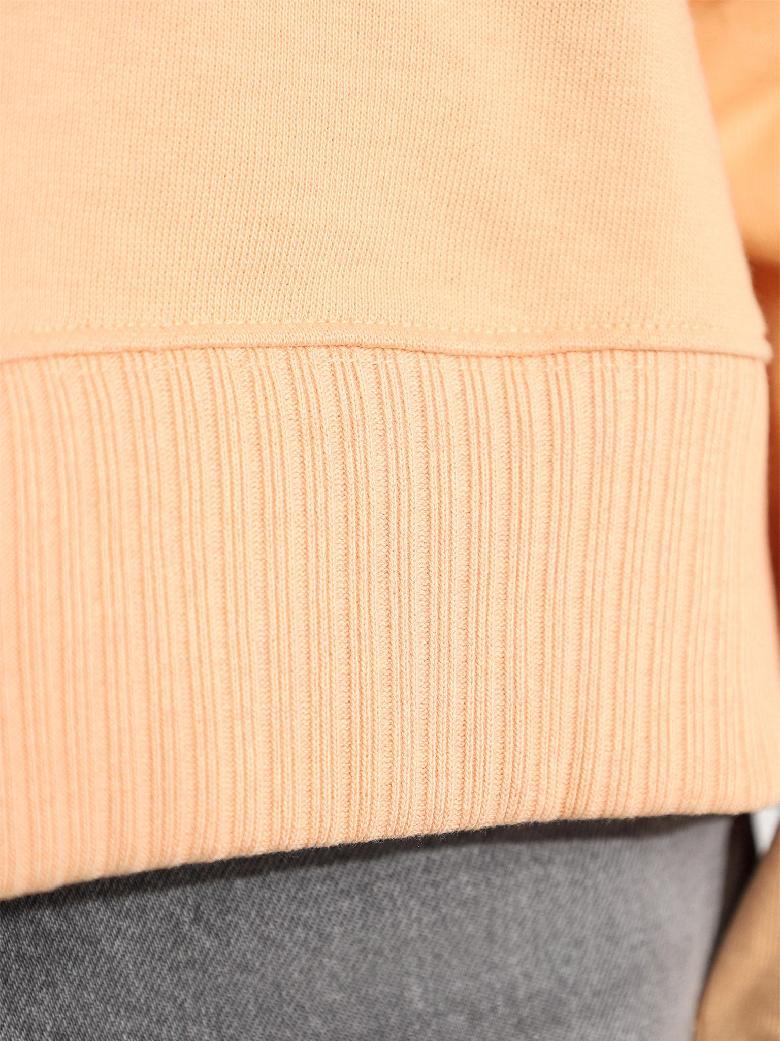 Толстовка светло-оранжевого цвета из хлопка